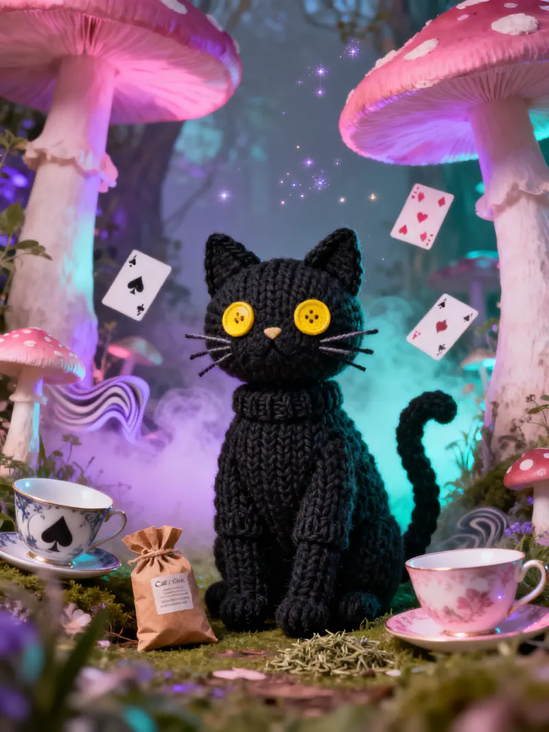 Text to image ai - black cat