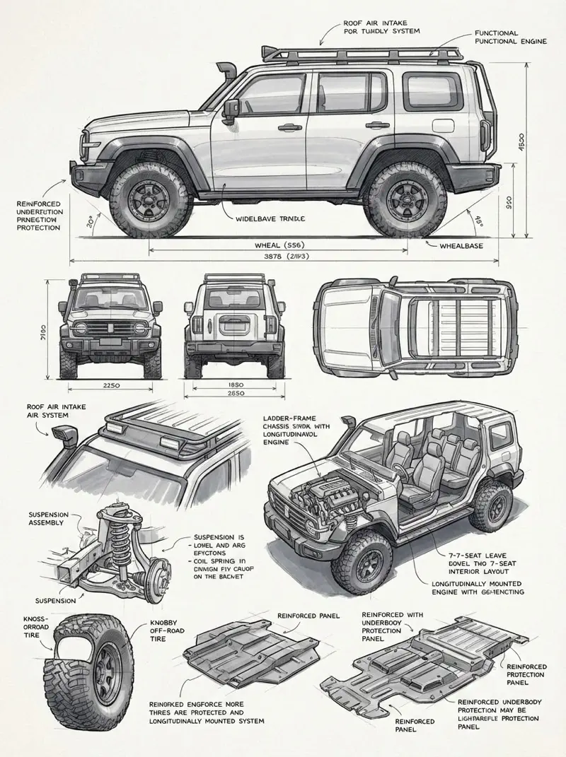 Text to image ai - industrial design hand-drawn