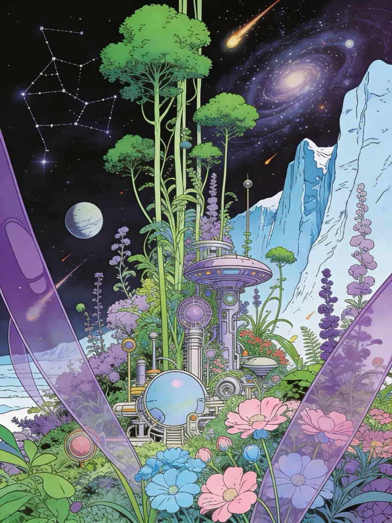 Text to image ai - Moebius art