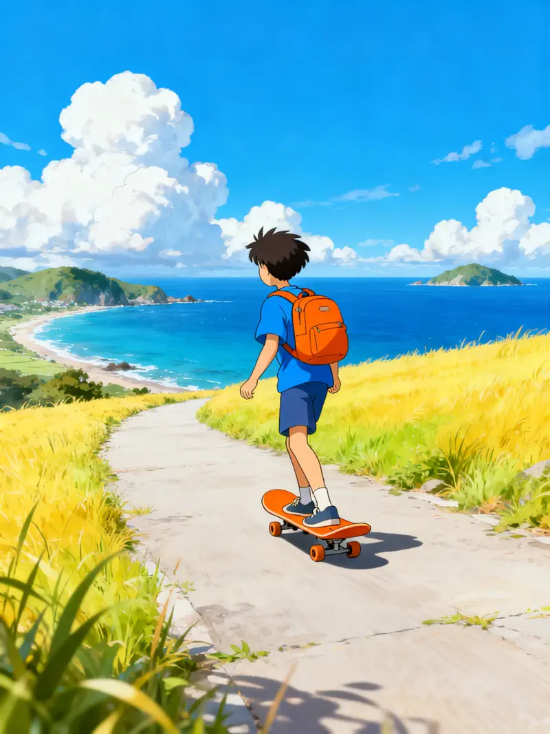 Text to image ai - a teenage boy