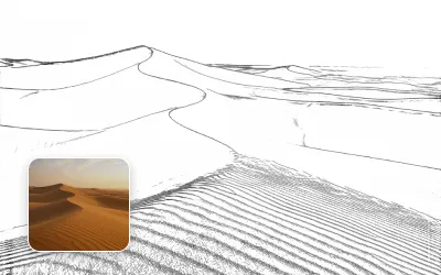 Free Photo to Sketch - Landscape Art