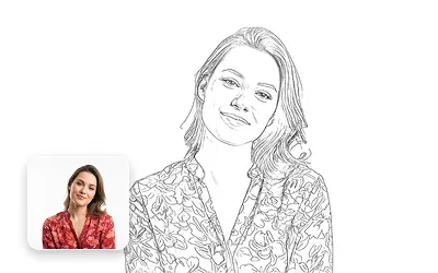 Free Photo to Sketch - Portrait Example