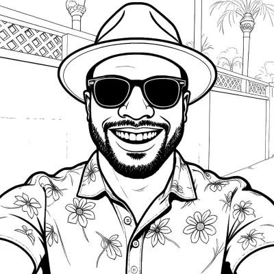 Fettumrandete Zeichnung - Picture to Drawing Styles