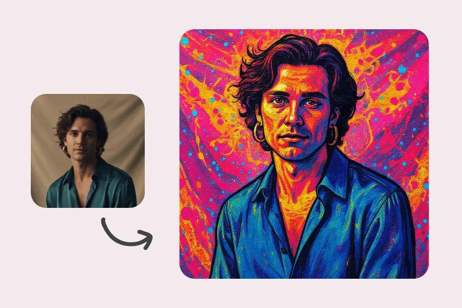 picture to drawing - Graffiti Street Art