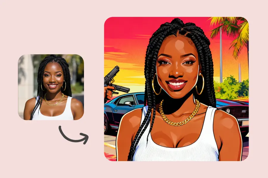 Foto en Estilo GTA - Estilos de Dibujo para Fotos