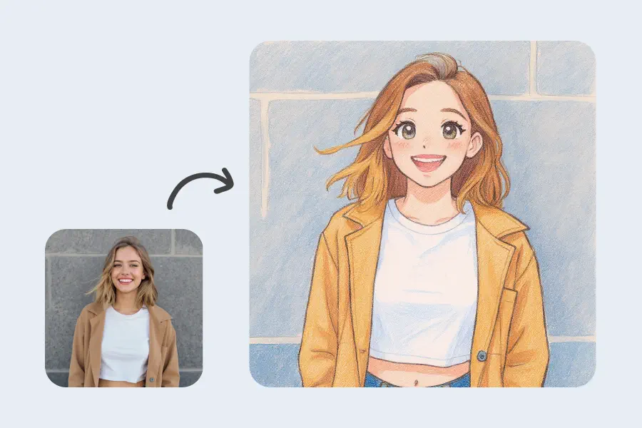 Foto en Garabato Kawaii Pastel - Estilos de Dibujo para Fotos