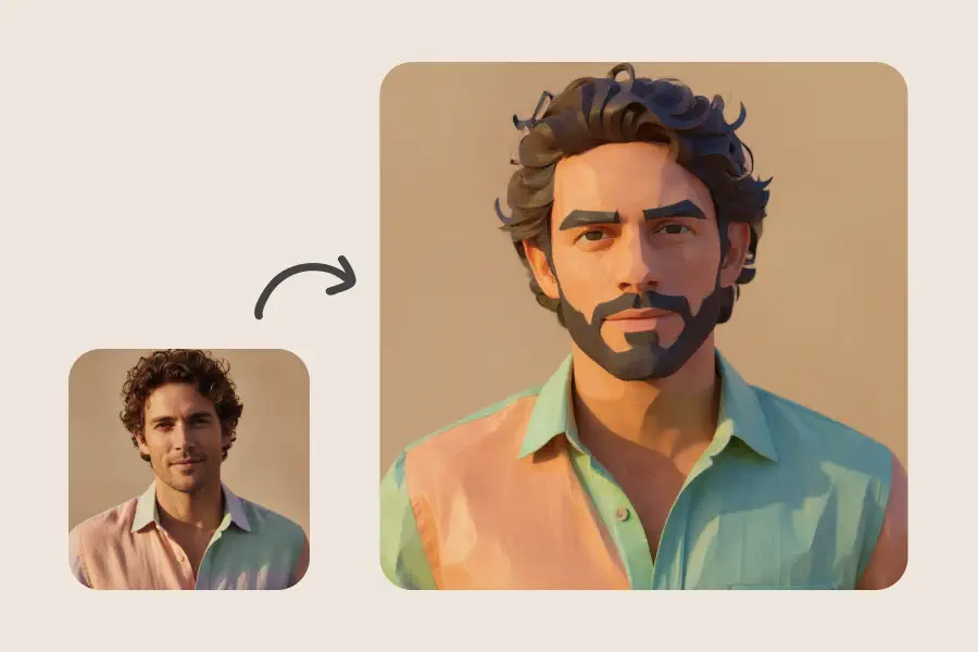 Foto en Low Poly - Estilos de Dibujo para Fotos