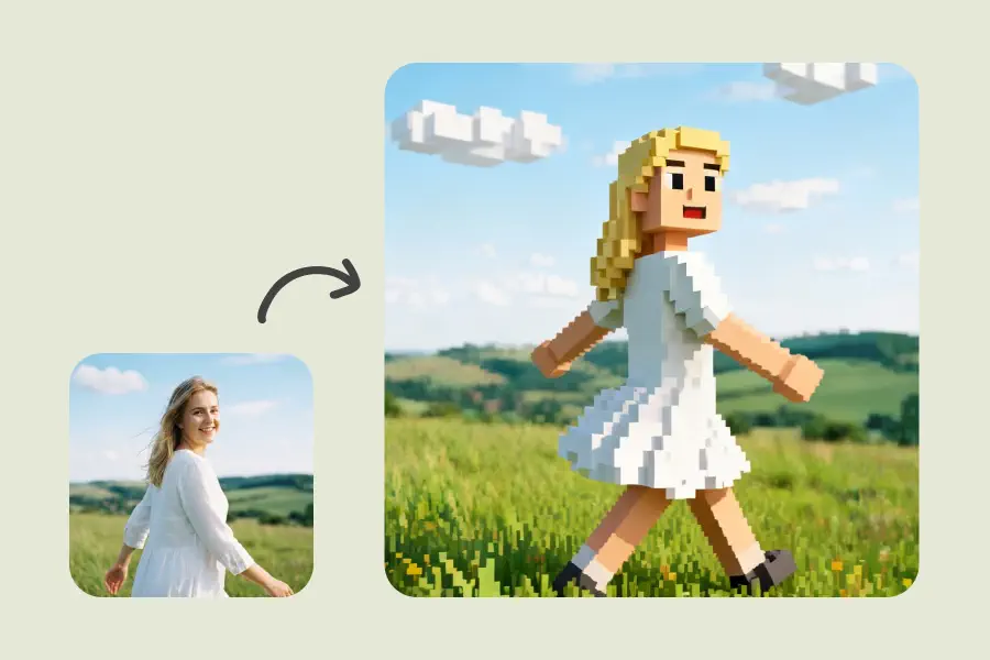 Foto en Minecraft - Estilos de Dibujo para Fotos