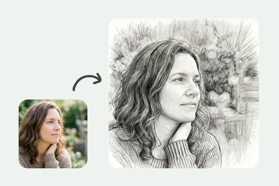 picture to drawing - Pencil Sketch 3