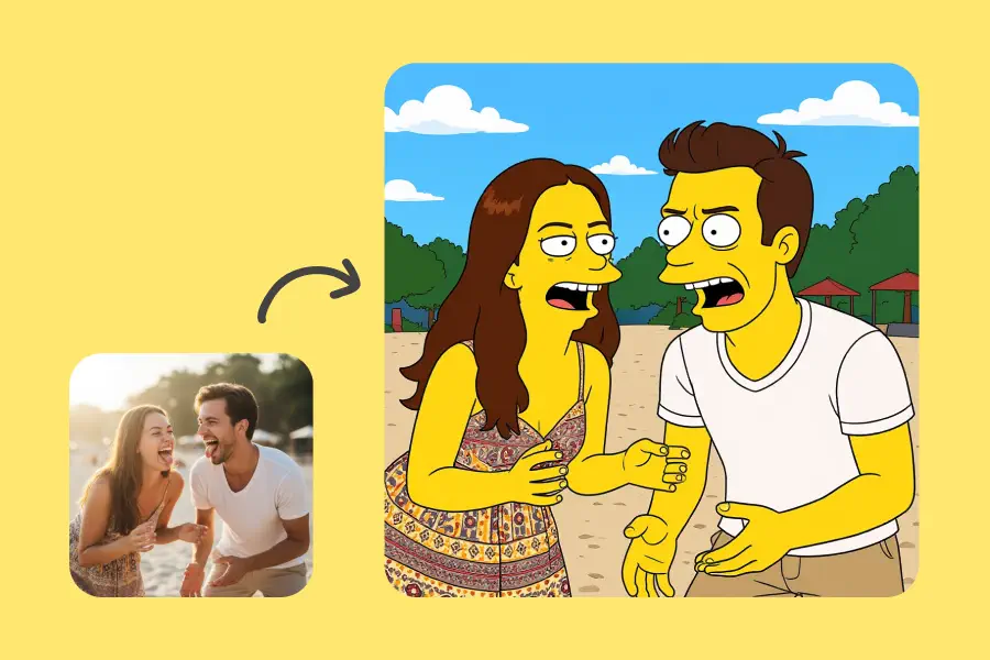 Foto en Los Simpson - Estilos de Dibujo para Fotos