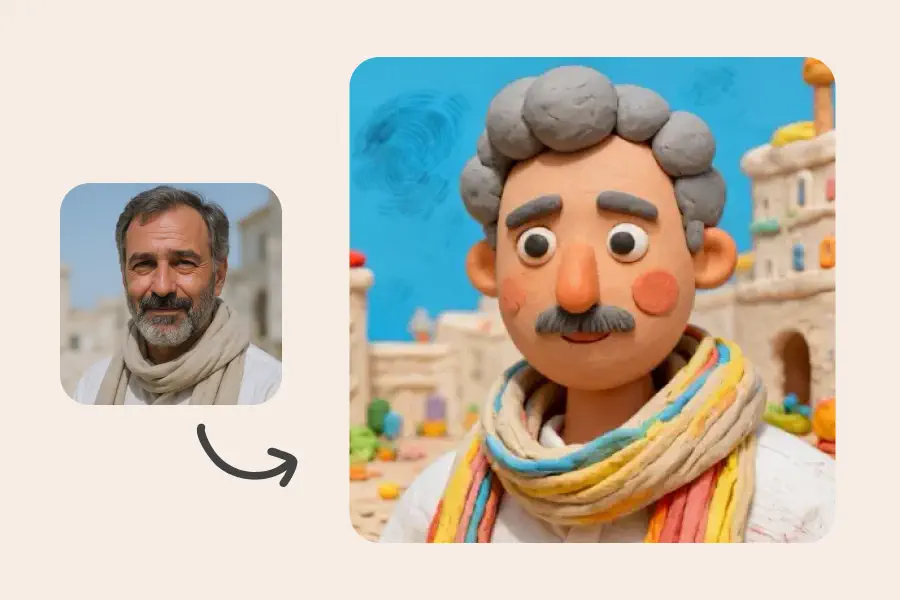 Foto en Arcilla Estilizada - Estilos de Dibujo para Fotos