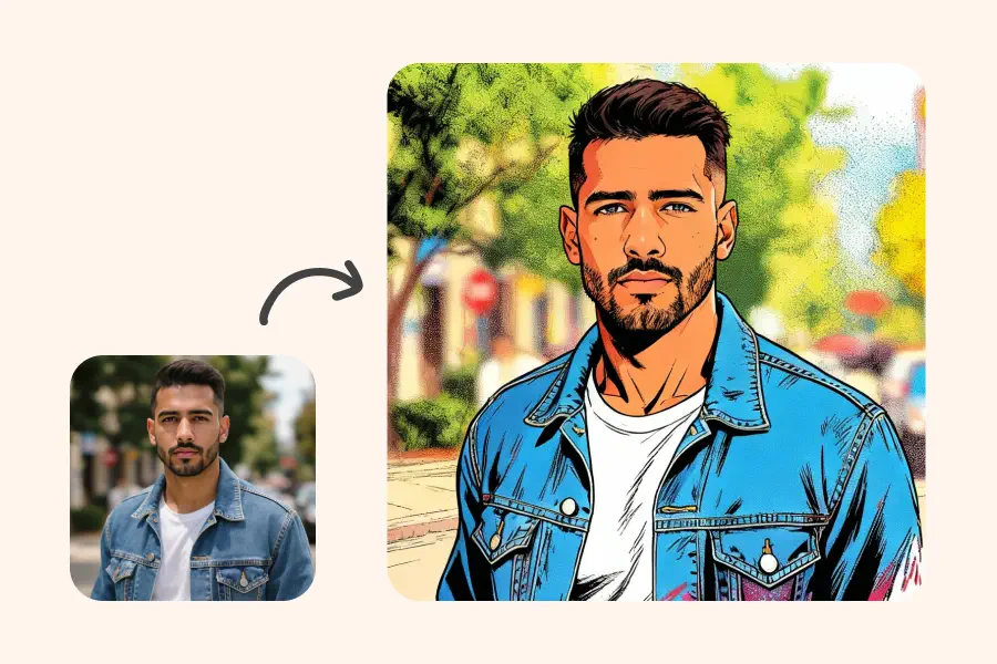 Foto en Cómic de Superhéroe - Estilos de Dibujo para Fotos