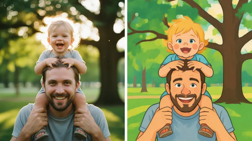 Pure Cartoon - Picture to Drawing Style Preview